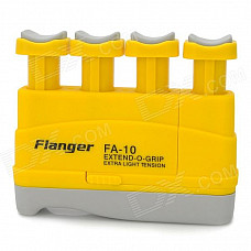 Popular Flanger FA-10 Plastic Finger Strength Training Device for Piano / Guitar + More - Yellow