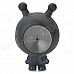 Cute Cartoon Doll Toy w/ Suction Cup - Black + White + Dark Blue