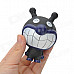 Cute Cartoon Doll Toy w/ Suction Cup - Black + White + Dark Blue