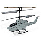 Udi U809 Rechargeable 3.5-CH IR Remote Control Projectile R/C Helicopter w/ Gyro - Light Grey