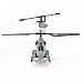 Udi U809 Rechargeable 3.5-CH IR Remote Control Projectile R/C Helicopter w/ Gyro - Light Grey