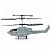 Udi U809 Rechargeable 3.5-CH IR Remote Control Projectile R/C Helicopter w/ Gyro - Light Grey