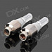 MP041 Waterproof LED Colorful Light Vehicle Tire Valve Flashing Lamps - Silver (2 PCS / 4.5V)