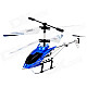 ZR-Z006 Rechargeable 3-CH IR Remote Control R/C helicopter w/ Gyro - Blue + Black