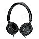 SALAR EM520 Folding Headset Headphones for MP3 / MP4 / MP5 / Ipad / Iphone - Black (3.5mm Plug)