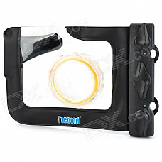 Tteoobl 318 20-Meter Outdoors Diving Waterproof Case for Camera w/ Neck Strap - Black