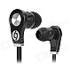 SONUN SN-691 Stylish In-Ear Earphones - Black (3.5mm Plug / 128cm)