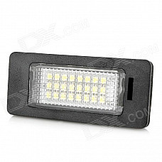 HY-E82 E88 3W 168lm 24-SMD 3528 SMD LED White Light License Plate Lamps for BMW (DC 12~30V / 2PCS)