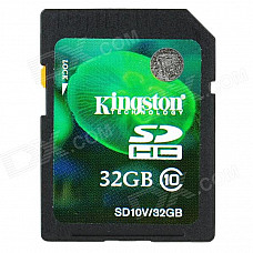 Kingston SD10V/32GB SDHC Memory Card - Black + Green (32GB / Class 10)