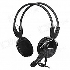 KEENION KOS-588 Wired Stereo Headset Headphones w/ Microphone - Black (3.5mm Plug)