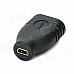 Micro HDMI Female to HDMI Female Adapter - Black