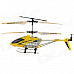 IA 8859 Rechargeable 3.5-CH R/C Helicopter w/ Gyroscope - Yellow + Silver (IR Remote / 6 x AA)