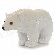 Emulational Polar Bear Doll - White