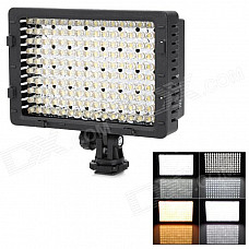 NanGuang CN-160 9.6W 160-LED 720lm 5400k Hot Shoe DV Light for Camera Video Camcorder - Black