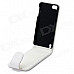 Protective Top Flip-Open PU Leather Case for Ipod Touch 5 - White