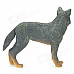 HC003 Wild Wolf with Smile Resin Toy - Grey