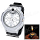 Qiqu R4446B 2-in-1 Quartz Wrist Watch + Adjustable Butane Flame Lighter - Silver (1 x 377)