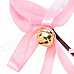 Cute Cat Ears Style Plush + Iron Headband Hair Band - White + Pink + Black