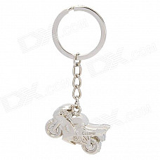 Motorcycle Zinc Alloy Keychain - Silver