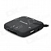 HD-059 Combo USB 2.0 3-Port Hub + M2 / MS / TF / SD Card Reader - Black (55cm-Cable / Max 1TB)