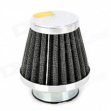 39mm Diameter Steel Wire Mesh Air Filter for Motorcycle / Off-road Vehicle - Silver + Black