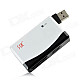 SSK SCRM-010 USB 2.0 TF / SD / MS / CF Card Reader - Black + White