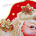 Dual-Faced Santa Claus Style Wallpapers (2-Piece Set)