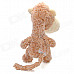 Cute Plush Long Mouth Monkey Doll Toy - Brown + Beige