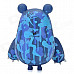121202 Scribble Pattern Cute Large Claw Bear Toy - Blue