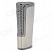 Rectangle Windproof Stainless Steel Butane Lighter - Silver