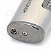 Rectangle Windproof Stainless Steel Butane Lighter - Silver