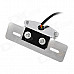 12W 75lm 15-LED Red Light Motorcycle Tail Hazard Lamp - Grey + Silver (12V)