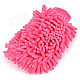 MH-M01 Double-Face Microfiber Car Wash Mitt - Rose Red