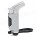 OH Long Gun Shape Windproof Zinc Alloy Butane Gas Lighter - Silver