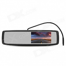 RV-431 4.3" TFT LCD Display Car Vehicle Rearview Mirror Monitor - Black