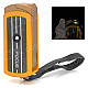 FOCUS F059 Rotary Aluminum Alloy + Plastic Windproof Butane Gas Jet Lighter - Golden Rod + Black