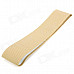 DIY Hand Sewing Protective Fiber Leather Car Steering Wheel Cover - Beige