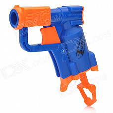 Manual Launch Outdoor Indoor Sponge Ball Gun Toy for Kids - Blue + Orange