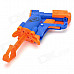 Manual Launch Outdoor Indoor Sponge Ball Gun Toy for Kids - Blue + Orange