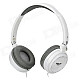 SaLaR EM520 Fashion Stereo Headphones Headset - White + Grey