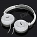 SaLaR EM520 Fashion Stereo Headphones Headset - White + Grey