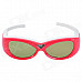 Gonbes G07-DLP 3D Active Shutter DLP-Link Glasses for 3D Projector - Red + White