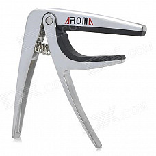 AROMA AC-03 Zinc Alloy Capo For Ukulele - Silver + Black