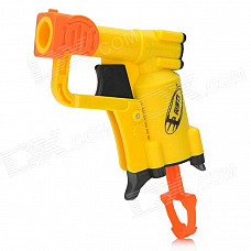 Manual Launch Outdoor Indoor Sponge Ball Gun Toy for Kids - Yellow + Orange + Black