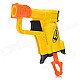 Manual Launch Outdoor Indoor Sponge Ball Gun Toy for Kids - Yellow + Orange + Black