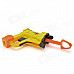 Manual Launch Outdoor Indoor Sponge Ball Gun Toy for Kids - Yellow + Orange + Black