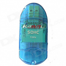 kawau C206 Ceramic Printing Pattern High Speed USB 2.0 SDHC / SD - Blue