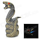 QQBH QQBH58 Unique Cobra Shaped Windproof Mental Butane Gas Lighter - Bronze