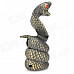 QQBH QQBH58 Unique Cobra Shaped Windproof Mental Butane Gas Lighter - Bronze