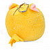 Cute Footless Cat Figure Doll Plush Cell Phone Strap - Yellow